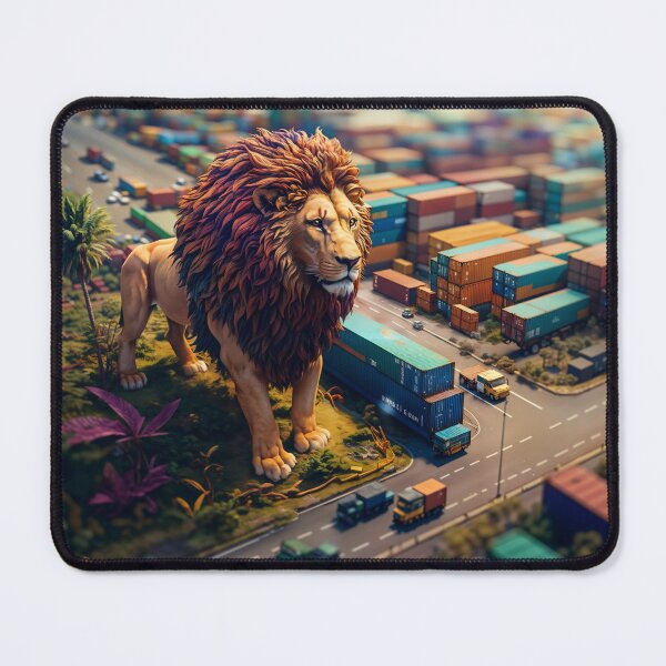 Item preview, Tilt Shift Lion designed and sold by berubettoart.