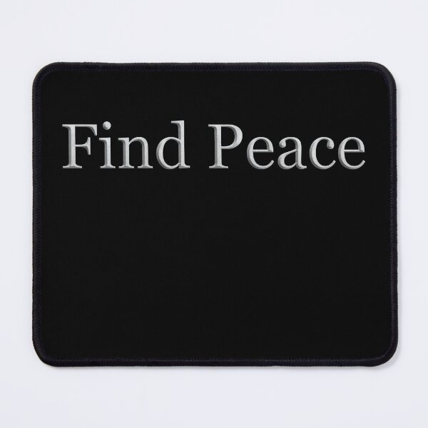 Item preview, Find Peace (White Marble Text) designed and sold by Swabcraft.