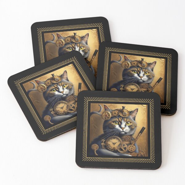 Item preview, Steampunk Cat Kitty designed and sold by SunfullyYours.