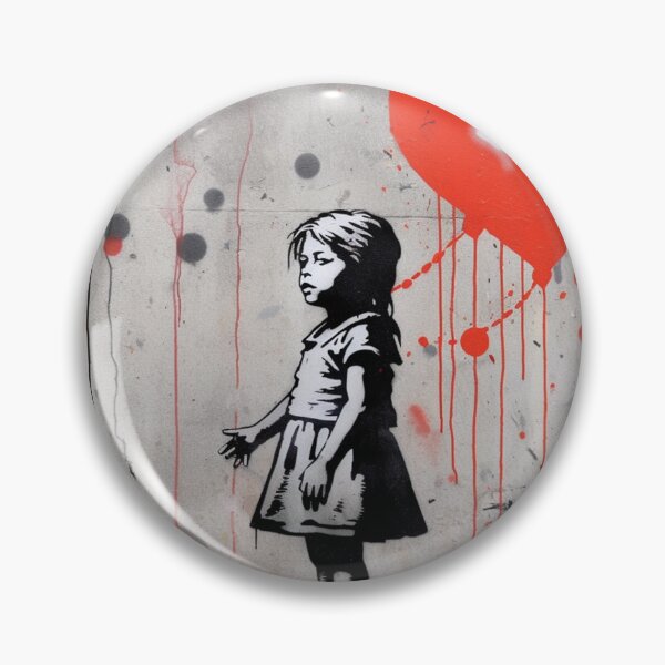 Item preview, banksy girl love heart graffiti designed and sold by Russellcurtis.