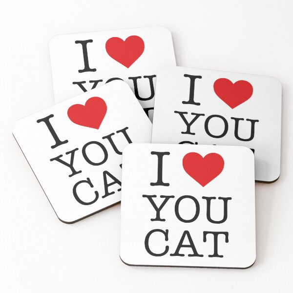 Item preview, I Love You Cat - I Heart You Cat designed and sold by AleksanderLamek.