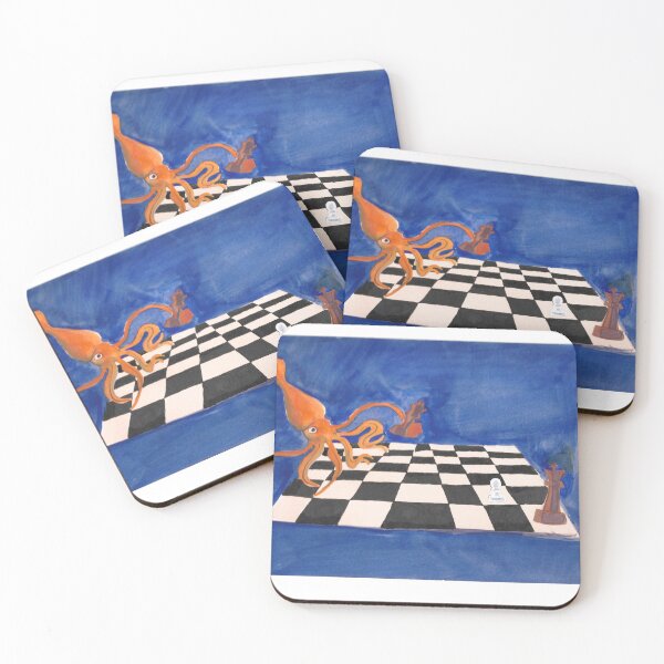 Item preview, Squid Games - Squid Illustration Print designed and sold by Britney Campbell.