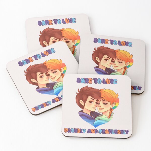 Item preview, Dare to love, proudly and fearlessly, LGBTQIA+ themed designed and sold by Clearmind-Arts.