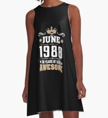 June 1988 30 years of being awesome A-Line Dress