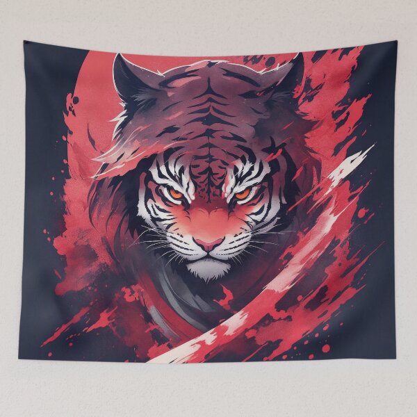 Item preview, tiger ninja warrior designed and sold by shokA Design.