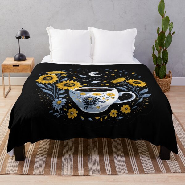 Item preview, Coffee and Sunflowers Crescent Moon designed and sold by Shaymalily.
