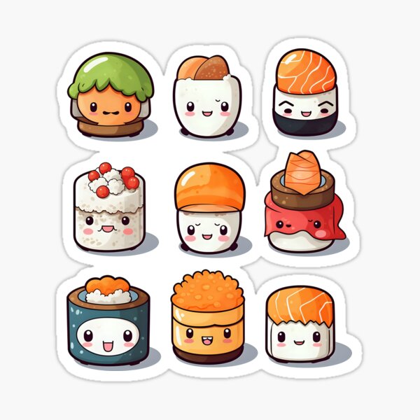 Item preview, Cute sushi designed and sold by DerSenat.