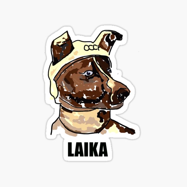 Artikel-Vorschau von Laika der Weltraumhund, designt und verkauft von Ella Benthic.