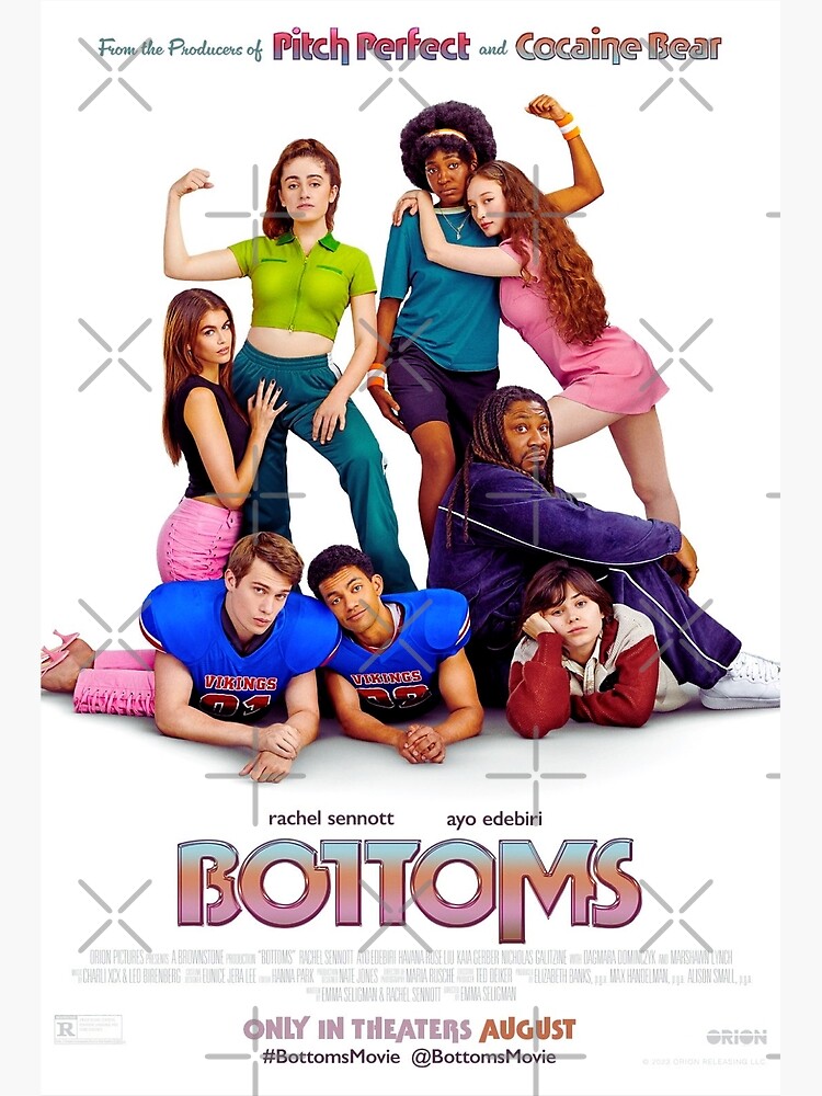 Thumbnail 3 of 3, Poster, Bottoms Movie Poster | Lesbian Comedy | Queer Movie designed and sold by Everyday Inspiration.