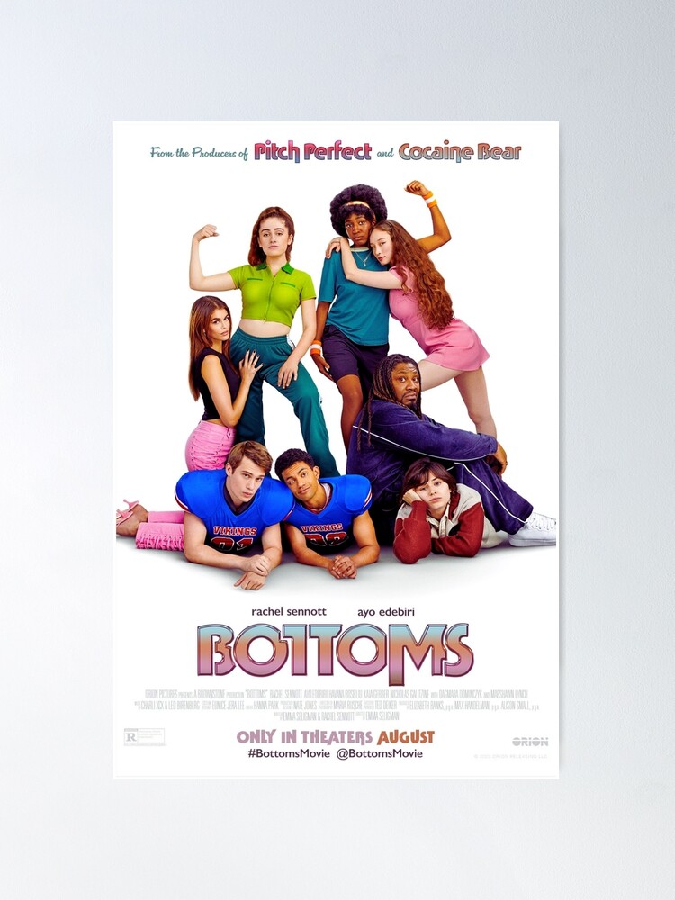 Thumbnail 2 of 3, Poster, Bottoms Movie Poster | Lesbian Comedy | Queer Movie designed and sold by Everyday Inspiration.