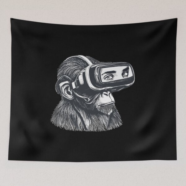 Item preview, Virtual Primate: Monkey in AR/VR Wonderland designed and sold by ciaobebo.