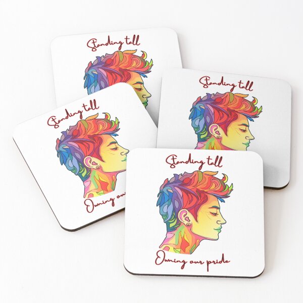 Item preview, Standing tall, owning our pride, LGBTQIA+ themed designed and sold by Clearmind-Arts.