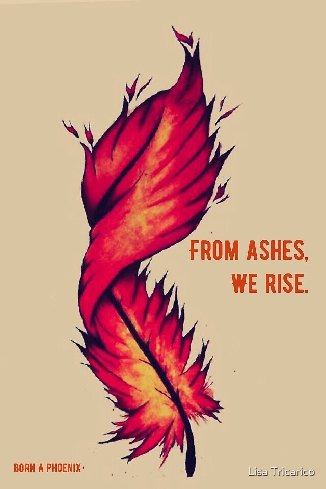 From Ashes We Rise By Lisa Tricarico Redbubble