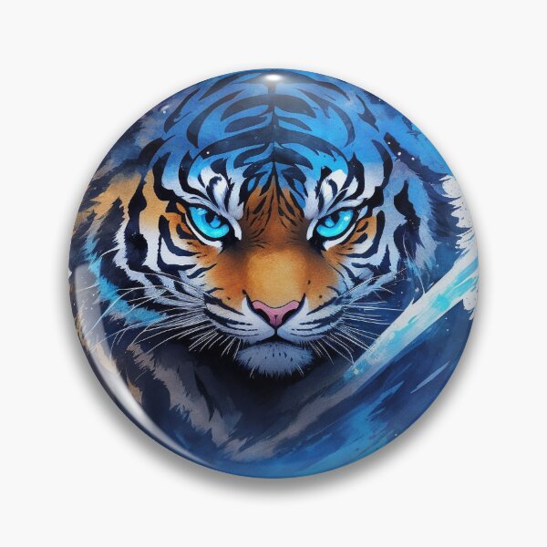 Item preview, tiger ninja warrior blue designed and sold by shokA Design.