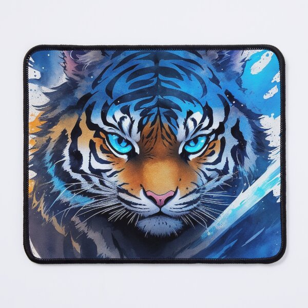 Item preview, tiger ninja warrior blue designed and sold by shokA Design.