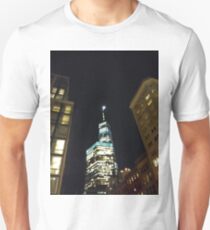 Street, City, Buildings, Photo, Day, Trees, New York, Manhattan Unisex T-Shirt