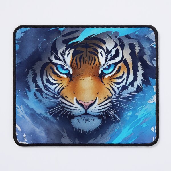 Item preview, tiger ninja warrior blue designed and sold by shokA Design.