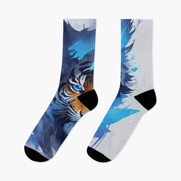 Item preview, tiger ninja warrior blue designed and sold by shokA Design.