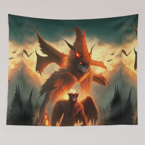 Item preview,  Night of the Mothman prophecy cryptid poster designed and sold by Vintage Designs +.