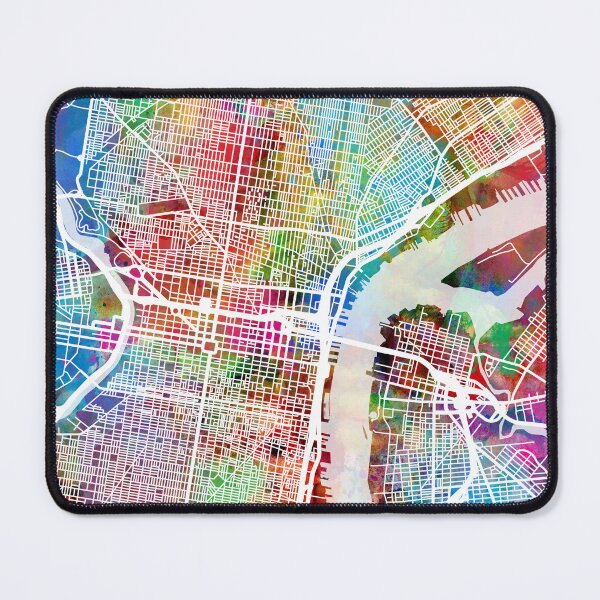 Item preview, Philadelphia Pennsylvania City Street Map designed and sold by ArtPrints.