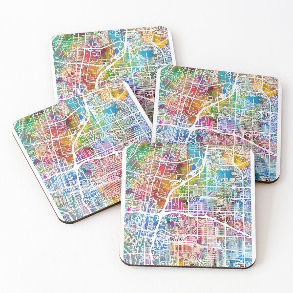 Item preview, Albuquerque New Mexico City Street Map designed and sold by ArtPrints.