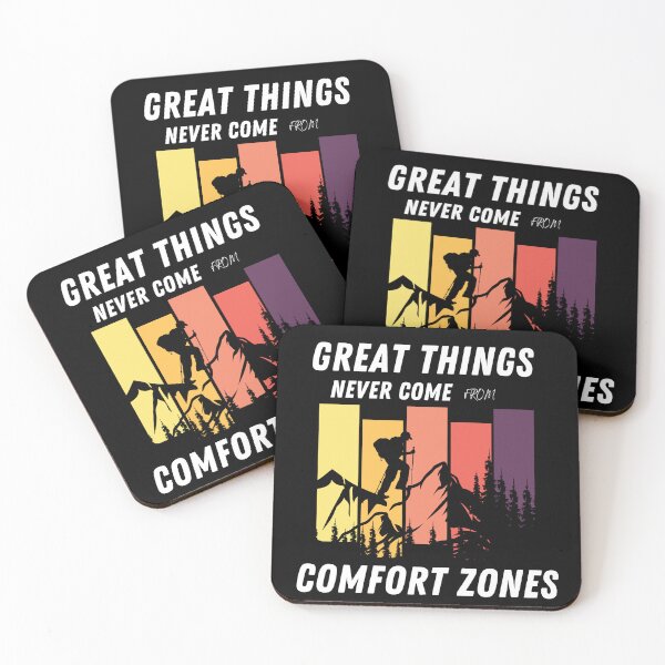 Item preview, Great things never come from comfort zones - Motivational quotes designed and sold by chamadesigner.