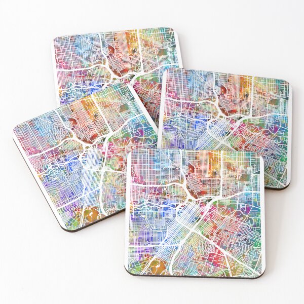 Item preview, Houston Texas City Street Map designed and sold by ArtPrints.
