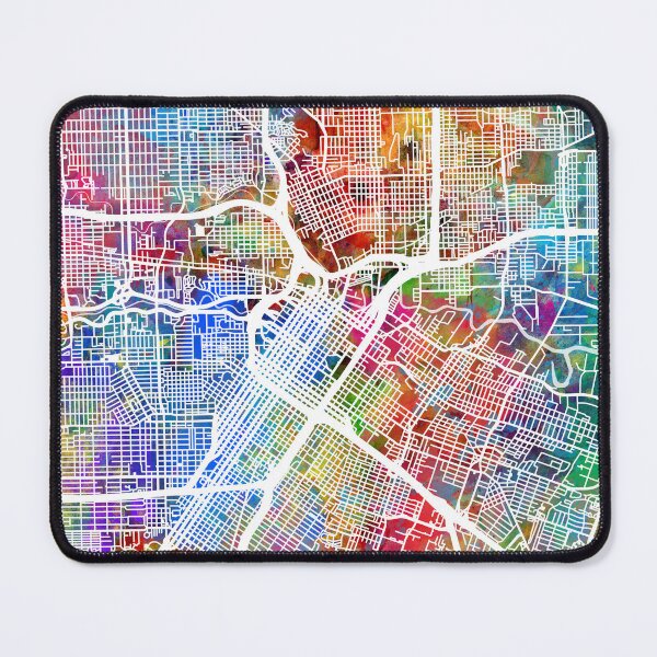 Item preview, Houston Texas City Street Map designed and sold by ArtPrints.