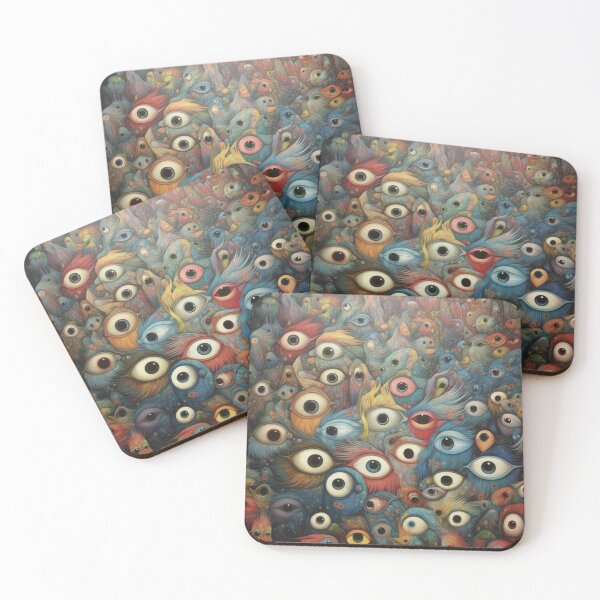 Item preview, Vibrant Colorful Eyes Pattern - Eye-catching Design designed and sold by BubbleSpy.
