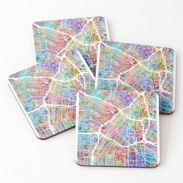 Item preview, Los Angeles City Street Map designed and sold by ArtPrints.