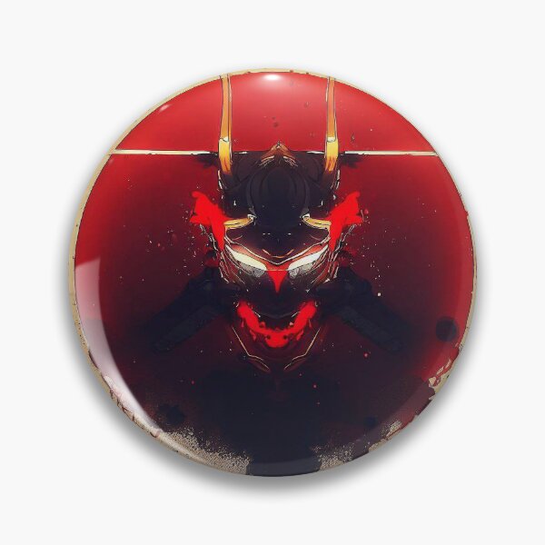 Item preview, Cyber samurai demon mask retro designed and sold by TomFrontierArt.