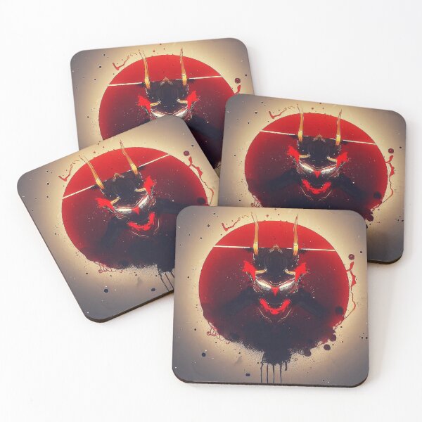 Item preview, Cyber samurai demon mask retro designed and sold by TomFrontierArt.