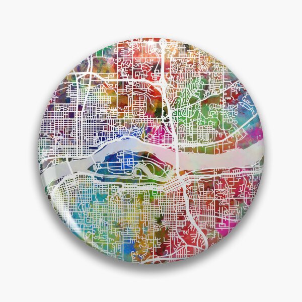 Item preview, Quad Cities Street Map designed and sold by ArtPrints.