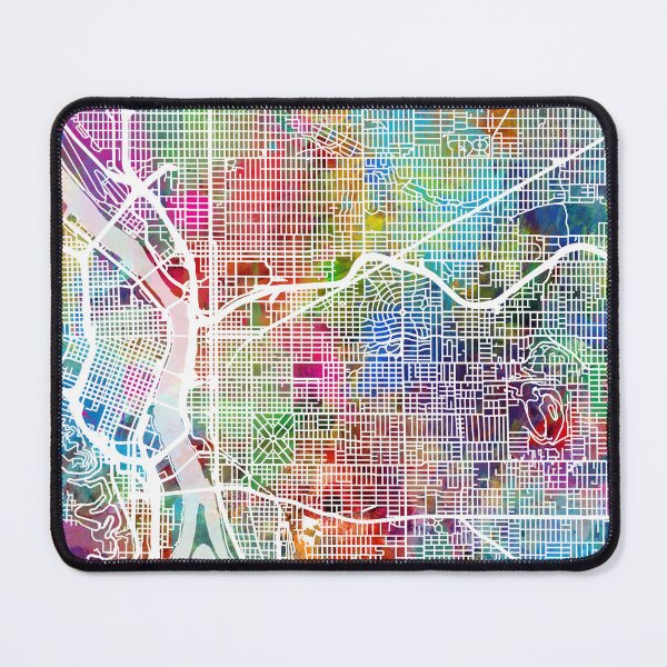 Item preview, Portland Oregon City Map designed and sold by ArtPrints.