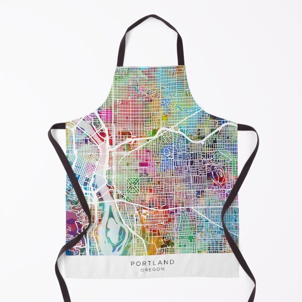 Item preview, Portland Oregon City Map designed and sold by ArtPrints.