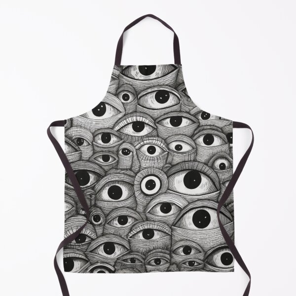 Item preview, Mesmerizing Black and White Eyes Pattern  Abstract Art Design designed and sold by BubbleSpy.