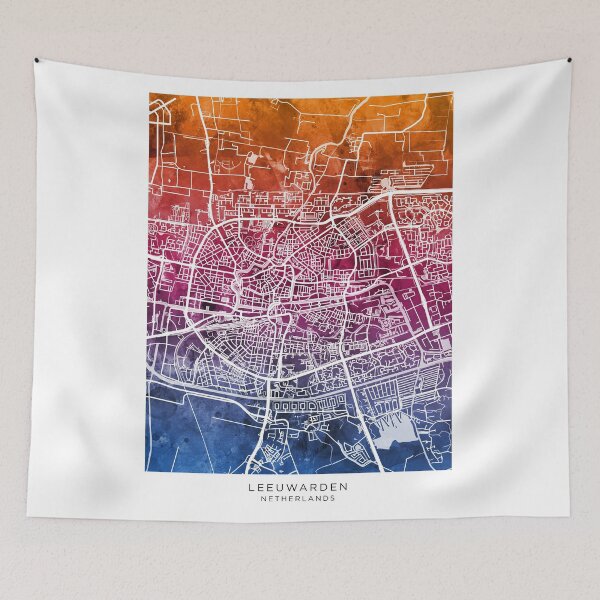 Item preview, Leeuwarden Netherlands City Map designed and sold by ArtPrints.