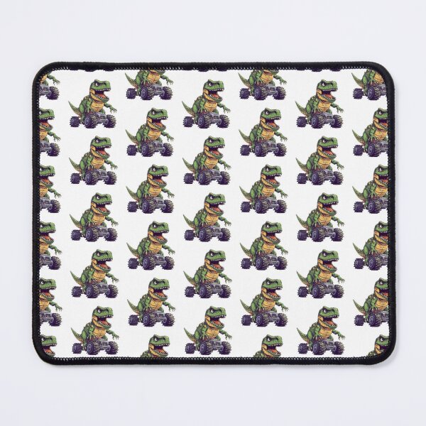 Item preview, Cute T-Rex Dinosaur on Monster Truck designed and sold by sleeko.