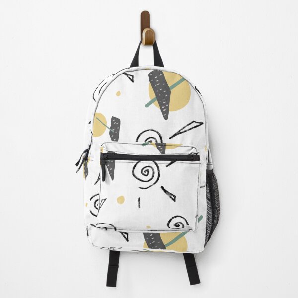 Item preview, Abstract yellow stroke dots geometric fun pattern designed and sold by Yana Mustafina | Boho Soulful Designs.