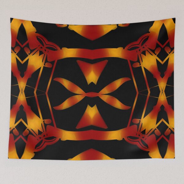 Item preview,  Music is my drug - Funny flaming abstract graphics with a harmonious geometric mix of alien herbs and musical notations symbols.  designed and sold by Ralek.