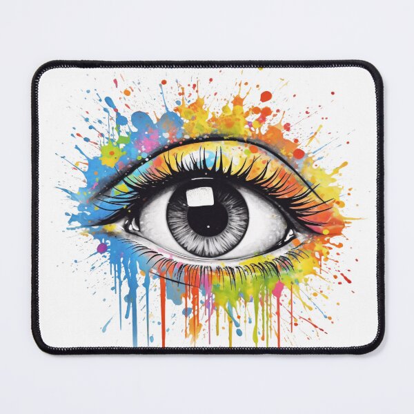 Item preview, Vision in Color: Eye Illustration with Vibrant Color Splash designed and sold by BloomingPixel.