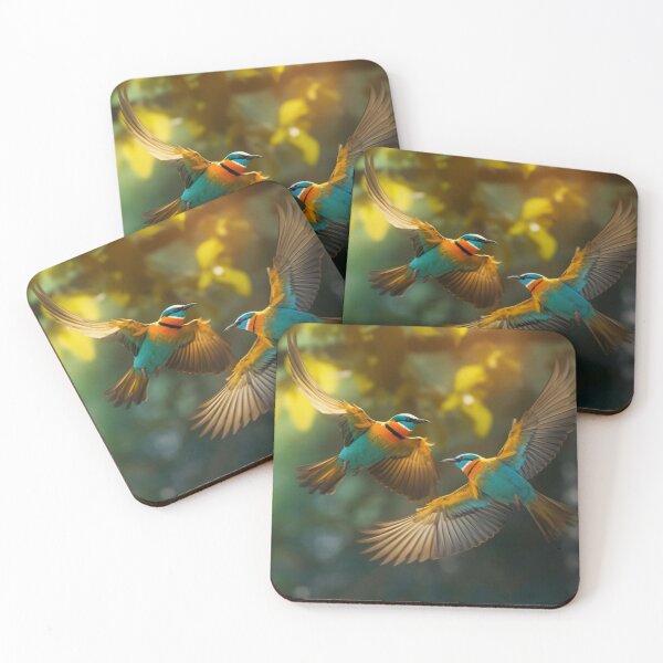 Item preview, European Bee-Eater (Merops apiaster) in flight designed and sold by aiphotosart.