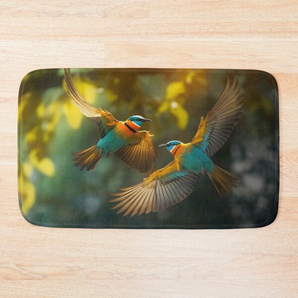Item preview, European Bee-Eater (Merops apiaster) in flight designed and sold by aiphotosart.