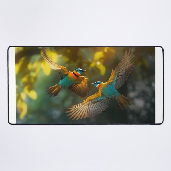 Item preview, European Bee-Eater (Merops apiaster) in flight designed and sold by aiphotosart.