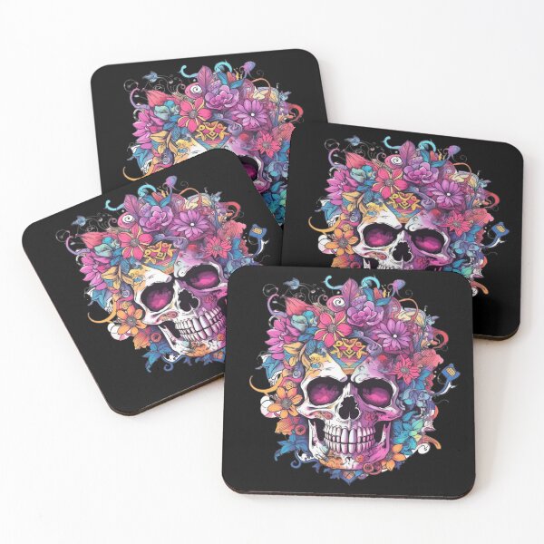 Item preview, Colorful Skulls designed and sold by letsgetinspired.