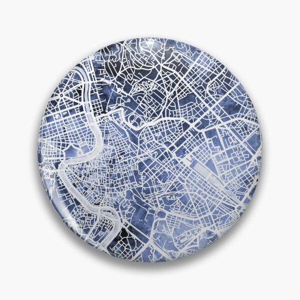 Aperçu de l'œuvre Rome Italy City Map créée et vendue par ArtPrints.