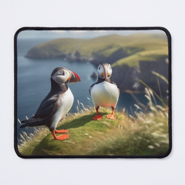 Item preview, Puffins on the cliffs of Mykines, Faroe Islands designed and sold by aiphotosart.