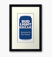 bud light break Framed Print