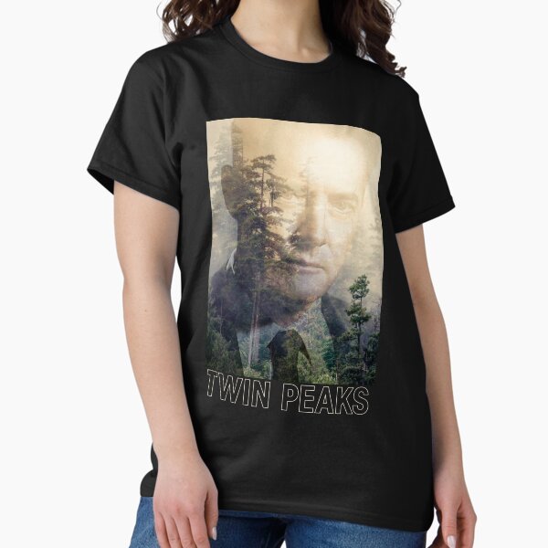 Vista previa del artículo con la obra «Foto angustiada del FBI expuesta doblemente del agente Cooper de Twin Peaks», diseñado y vendido por FifthSun.
