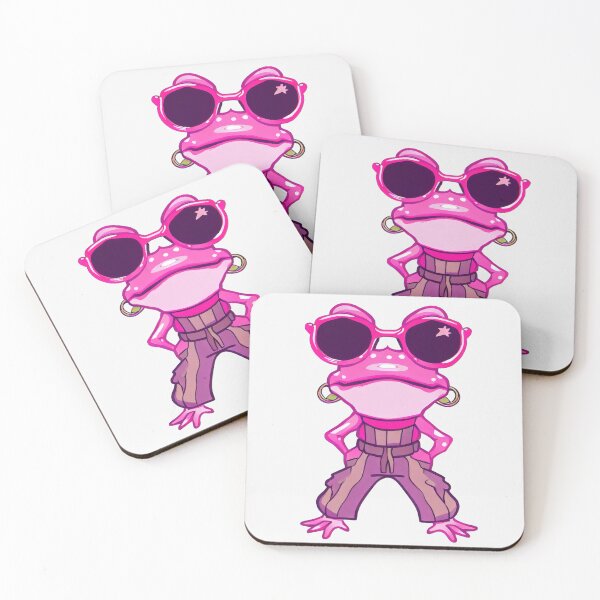 Item preview, Y2K Hot Pink Frog  designed and sold by pocketart2023.